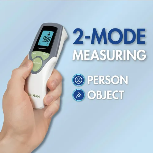 Miniatura 3 de Veridian Healthcare Termómetro infrarrojo Mediciones de frente Lectura de 1 segundo Higiénico sin contacto Cuidado de toda la familia