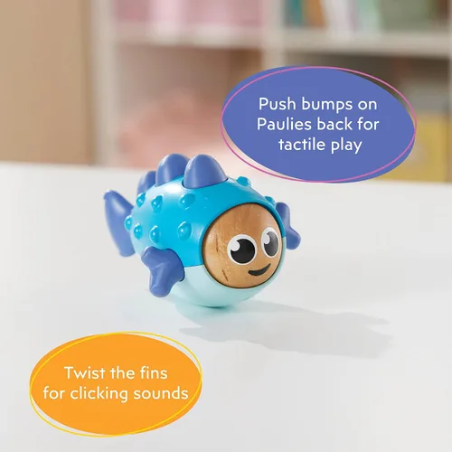 Miniatura 2 de Playskool Little Wonders - Paulie Pufferfish - Juguete sensorial táctil para bebés, ayuda a desarrollar habilidades motoras finas - A partir de 6