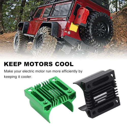 Miniatura 3 de Disipador de calor de motor a control remoto, disipador de calor mejorado de aleación de aluminio ligero para carreras de camiones todoterreno
