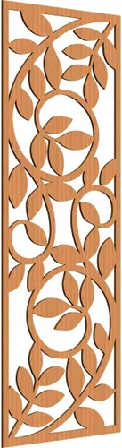 Miniatura 156 de 9 3/8"W x 24 3/8"H x 1/4"T Utica Decorativo Fretwork Madera Paneles de Pared, Abedul