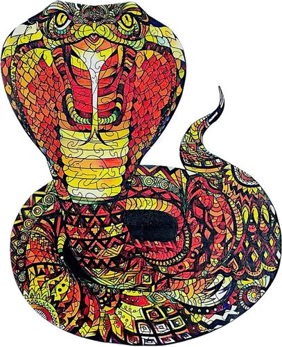 Rompecabezas de madera para adultos, rompecabezas mágico en forma de animales cobra, juego familiar, el mejor regalo para adultos, se puede utilizar