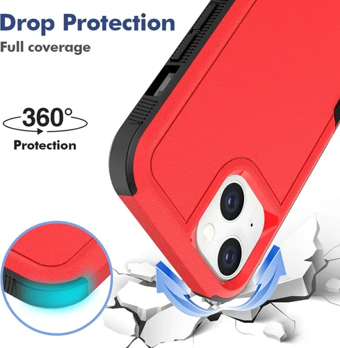 Miniatura 2 de MDCN Funda resistente para teléfono: protección de doble capa, a prueba de golpes, resistente con protector de pantalla, prueba de caídas de grado