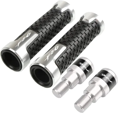 Miniatura 8 de Motocicleta para Yamaha FZ6/FZ6R/FAZER FZ 6 R 6R FZ6 FZ 6 motocicleta 7/8 pulgadas 0.866 in extremos de manillar agarres deslizantes extremos