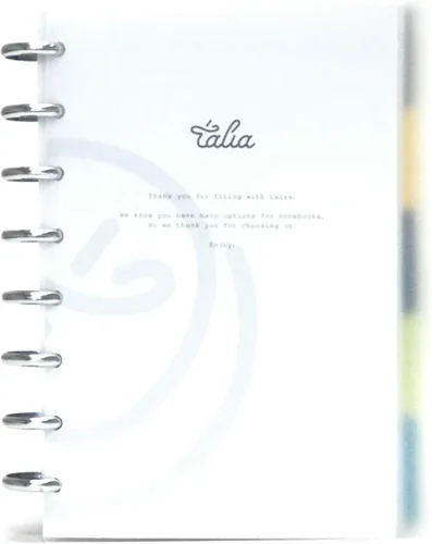 Miniatura 66 de Talia - Cuadernos de notas con tapas, planificador, personalizables, (Azul de Verano, Junior (5.5 pulgadas x 8.5 pulgadas)) Azul verano