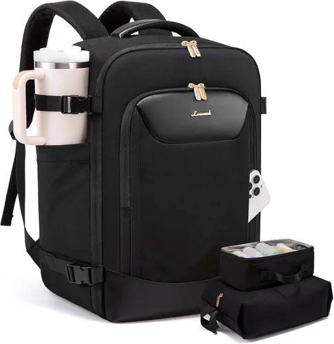Miniatura 29 de LOVEVOOK Mochila de viaje de 40 L para mujeres y hombres, mochila grande de mano para aviones, bolsa de viaje para artículos personales de la TSA
