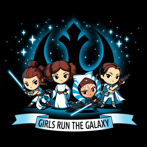 Miniatura 2 de TeeTurtle Camiseta estándar de Star Wars Run The Galaxy para niñas
