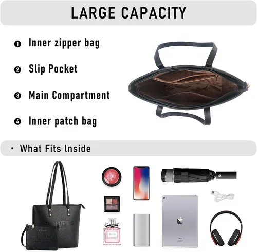 Miniatura 6 de Bolso de mano para mujer, bolso mediano con asa superior
