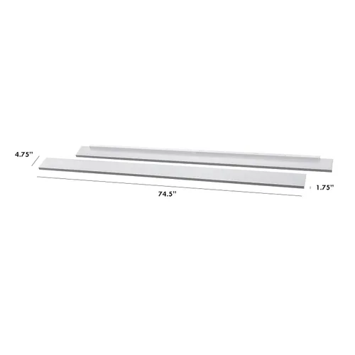 Miniatura 3 de Kit de conversión de cama DaVinci con accesorios ocultos para cama tamaño doble/tamaño completo (M5789) en color blanco en acabado blanco
