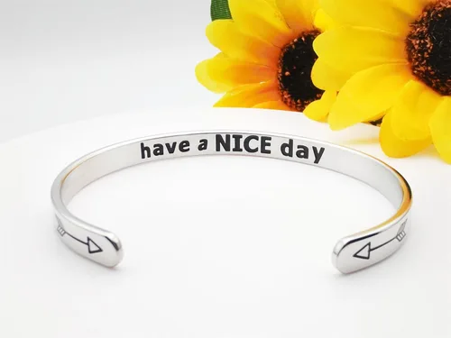 Miniatura 81 de Pulseras inspiradoras para mujer, joyería de acero inoxidable, con refranes, pulsera motivacional con mensaje oculto, pulseras grabadas para mejor