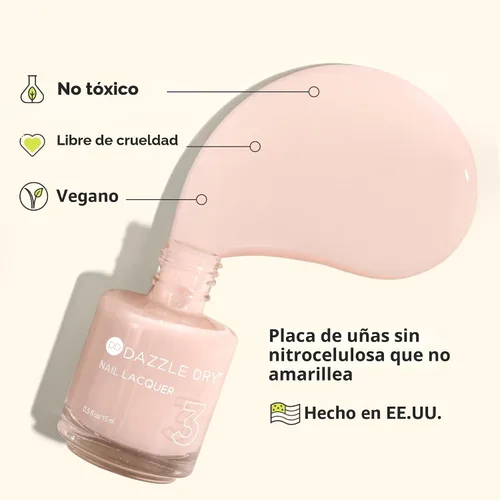 Miniatura 5 de Dazzle Dry Capa base – Paso 2 – Una capa transparente de secado rápido – Capa base de esmalte de uñas de larga duración para manicura no tóxica