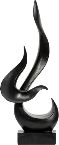Estatua de Fuego de Oro, Estatua de Resina Moderna y Abstracta, Estatua de Arte para Decoración del Hogar, para Salón, Soporte de TV, Mesa de Café,