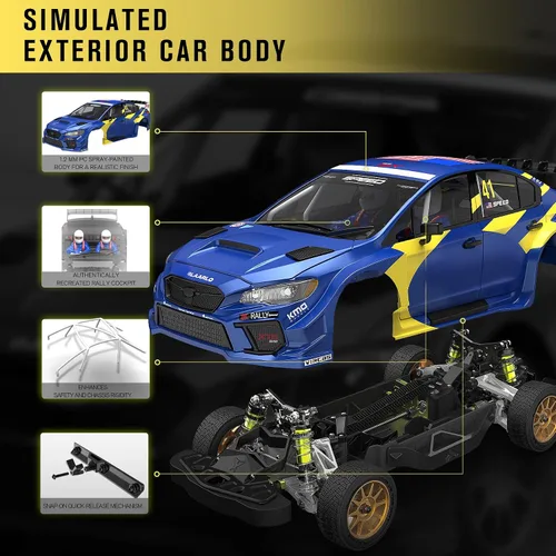 Miniatura 2 de RIAARIO 1/10 XTS-S10 Roller Carbon Fiber, azul, a partir de 14 años