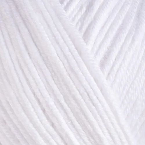 Miniatura 2 de Estako Happy Cotton, 1,76 oz (50 g) / 180 yardas (165 m) de lana 60 % algodón y 40 % acrílico, suave, fina/deportiva (2) para crochet y tejer