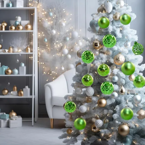 Miniatura 7 de 24 Esferas Navideñas de Champán Colgantes para Árbol, Adornos Irrompibles, Decoraciones de Temporada para Decoración de Árbol, Fiestas y Navidad
