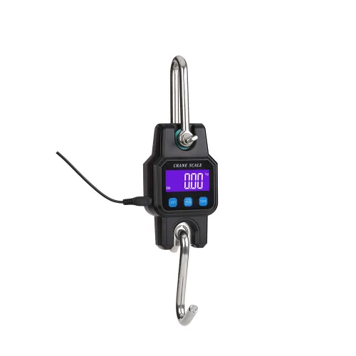 Miniatura 5 de Klau - Báscula digital portátil recargable para grúa, color negro, 300 kg/600 lb Heavy Duty, pantalla LCD con luz de fondo, para la caza