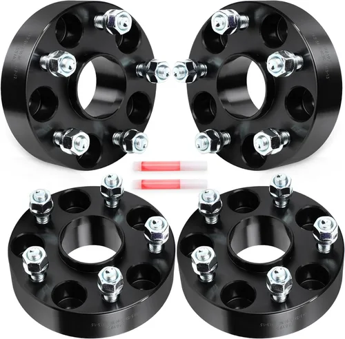 Miniatura 26 de SCITOO 4 espaciadores de rueda de 1 pulgada, 4 lengüetas de 0.157 x 3.937 in a 0.157 x 3.937 in, pernos de 0.472 x 0.059 in, compatibles