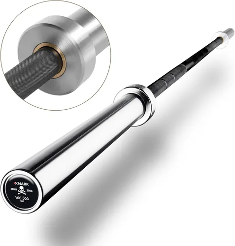 Miniatura 3 de XMark VOODOO - Barra olímpica de levantamiento de pesas, discos de peso TEXAS STAR y barra de pesas VOODOO Opciones disponibles