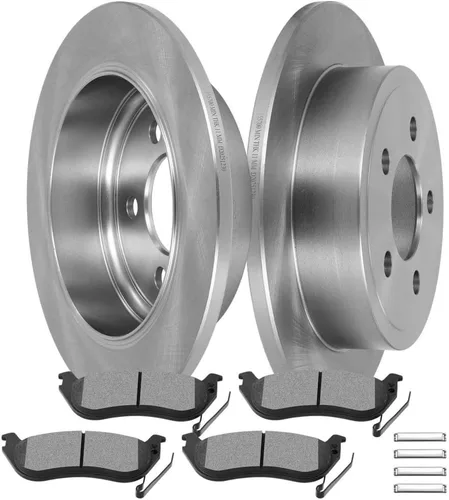 Miniatura 17 de SCITOO Brake Kits For Jeep For Cherokee 1999-2001,For TJ 1999-2006,For Jeep For Wrangler 2000-2006 Front Drilled & Slotted Disc Brakes Rotors and