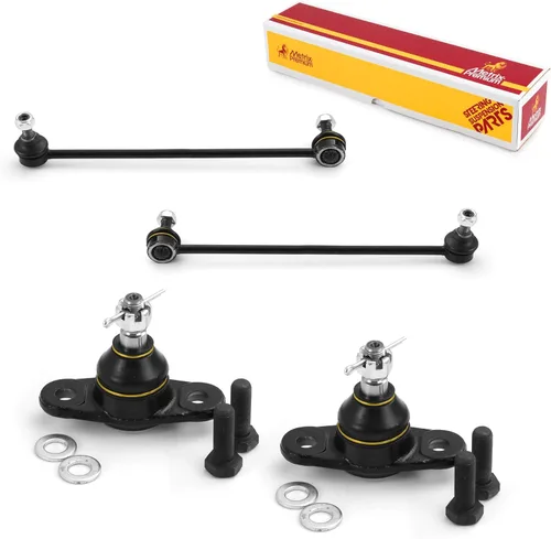 Miniatura 124 de Metrix Premium Chassis Parts - Juego de 4 piezas de articulación de rótula superior y barra estabilizadora delantera para Ford Ranger RWD 1998-2011