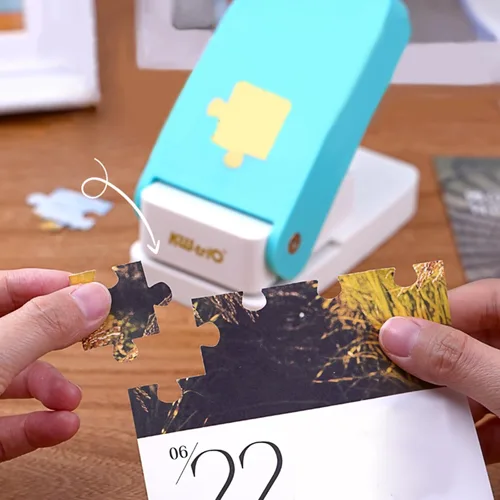 Miniatura 4 de KW-triO Puzzle Punch DIY Jigsaw Puzzle Piece Cutter para rompecabezas personalizado, rompecabezas de fotos personalizadas, herramienta