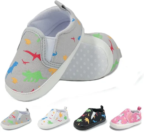 Miamooi Zapatos deportivos para bebés, niños y niñas, suela suave, zapatos de primera caminata, informales, planos, ligeros, para cuna