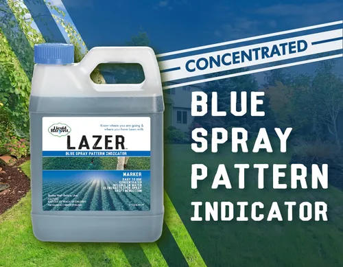 Miniatura 2 de Liquid Harvest Lazer Blue – 32 onzas – Indicador de patrón de pulverización concentrado – Tinte perfecto para marcar malezas/fertilizantes