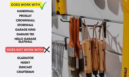 Miniatura 6 de FELLER Ganchos Slatwall y accesorios de Slatwall – Paquete de 20 ganchos y ganchos para pared de láminas individuales y dobles de alta calidad