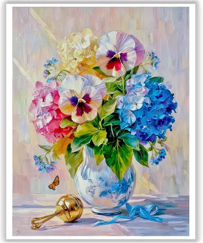 Miniatura 10 de HITO Kit de pintura de paisaje por números para adultos, Aurora para adultos, kits de pintura por números sobre lienzo para regalo, decoración