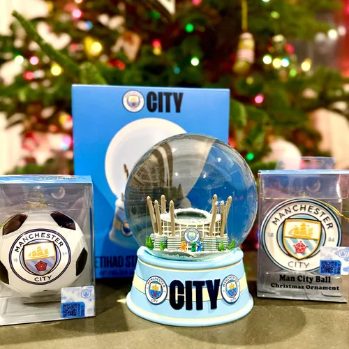 Miniatura 7 de Tree Buddees x Manchester City F.C. - Adorno de Navidad oficial del club de fútbol de edición limitada, equipo de fútbol de la Premier League