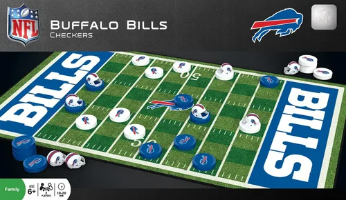 Miniatura 23 de MasterPieces NFL Los Angeles Rams Juego de mesa de damas, 13 x 21 pulgadas