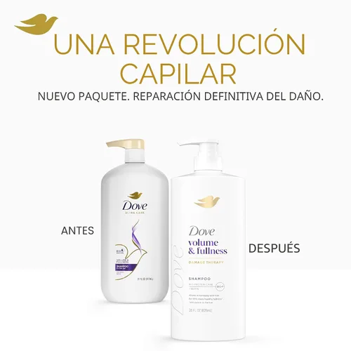 Miniatura 4 de Dove Champú Volumen y Plenitud para Cabello Fino y Delgado con Tecnología de Cuidado de Bio-Proteínas y Biotina 28 Fl Oz