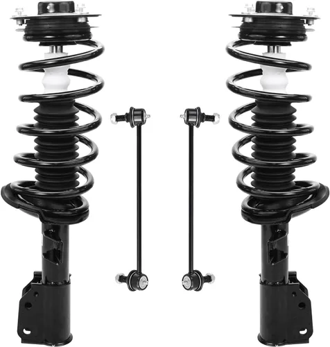 Miniatura 25 de Detroit Axle - Puntales delanteros con resorte helicoidal + enlaces de extremo de barras estabilizadoras de repuesto para Ford Flex Lincoln MKT