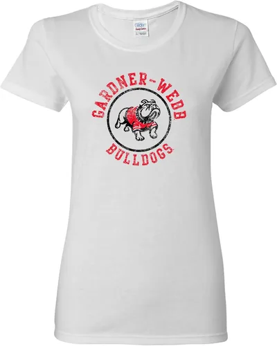 Miniatura 36 de NCAA - Camiseta para mujer, diseño de círculo envejecido, color del equipo, universidad