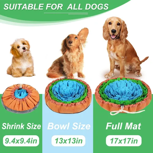 Miniatura 4 de Vivifying Tapete de olfateo para perros, tapete de alimentación de premios ajustable para comer lentamente y mantenerse ocupado, juguetes