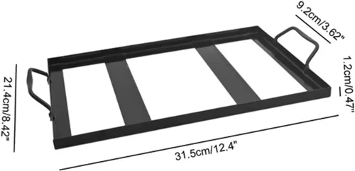Miniatura 9 de Soporte de placa de sal de metal resistente al fuego de cocina de bloque de sal fácil de usar