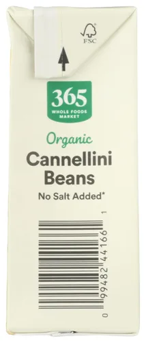 Miniatura 6 de 365 by Whole Foods Market, Frijoles Cannellini orgánicos sin sal, 13.4 onzas