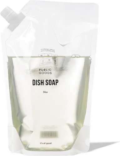 Miniatura 8 de Public Goods Jabón natural para platos Jabón de cocina A base de plantas y vegano Líquido detergente transparente para platos Fórmula