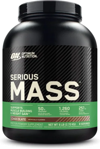 Miniatura 11 de Optimum Nutrition Serious Mass Weight Gainer Proteína en polvo, vitamina C y zinc para apoyo inmunológico, vainilla, 12 libras