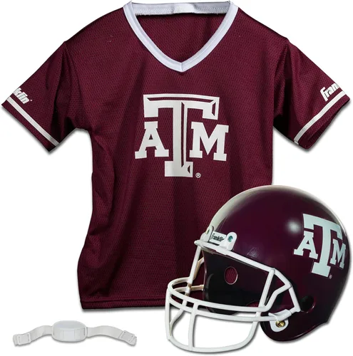 Franklin Sports NCAA Kids College Football Helmet + Jersey Sets - NCAA Team Youth Football Helmet + Uniform Costume Set