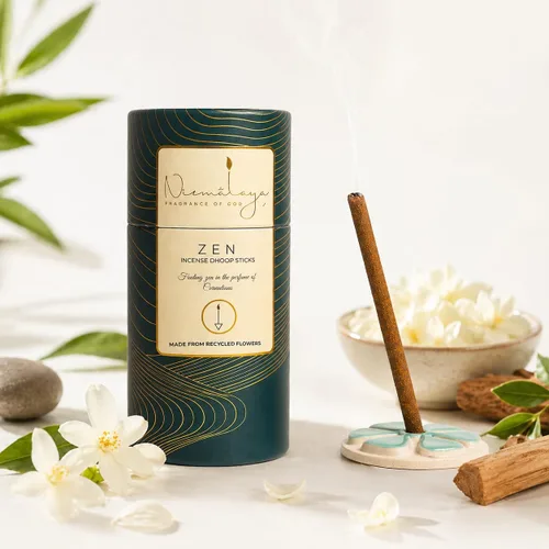 Miniatura 5 de Nirmalaya Combo de palitos de sándalo prémium para el hogar 40 palitos de dhoop y 40 varillas de incienso para oración, fragancia del hogar