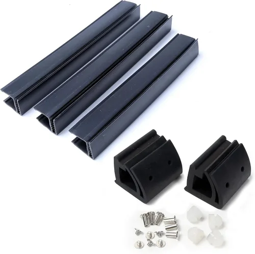 Miniatura 9 de HECASA Parabrisas plegable ahumado 2 en 1 compatible con parabrisas plegable Yamaha G14 G16 G19 1995-2003