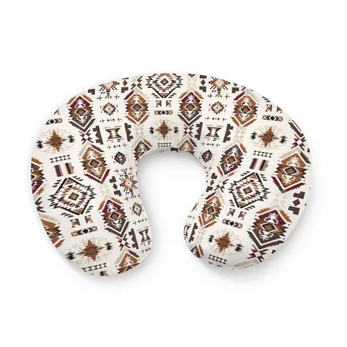 Funda de almohada de lactancia con patrón nativo americano occidental, unisex, tribal, geométrico, extraíble, para bebés, niñas, niños, recién