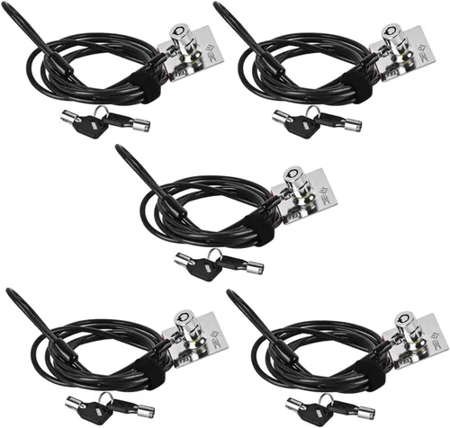Miniatura 8 de Candado de Cable para Laptop, Cable de Seguridad de Hardware con Llaves, Cerradura de Combinación Antirrobo para Laptop y Monitor Compatible