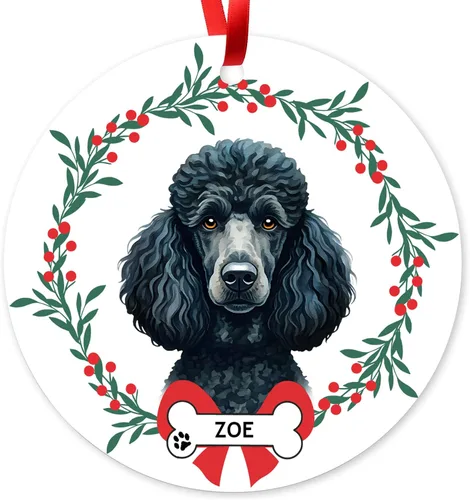 Miniatura 24 de Adorno de Navidad personalizado de Beagle, adorno personalizado con nombre de mascota, regalos para los amantes de los perros Beagle, decoración