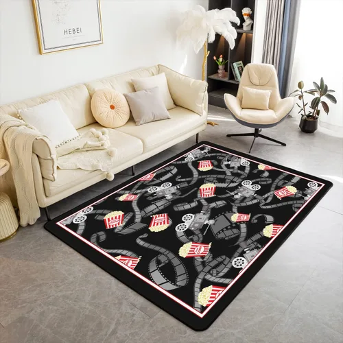 Miniatura 35 de Alfombra de motocross de 3 x 5 pies, alfombra para deportes extremos, sala de estar, dormitorio, decoración de motocicleta, alfombra antideslizante
