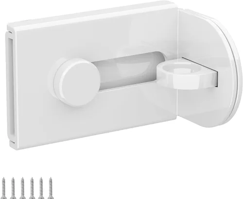 Miniatura 12 de Cerradura de puerta corredera, cerradura de cerrojo de puerta de 90 grados, candado de seguridad de ángulo recto de acero inoxidable con tornillos