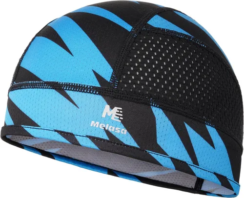 Miniatura 21 de MELASA Gorras de calavera refrescante, forro de malla ligera debajo del casco, ciclismo, motocicleta, casco duro para hombres y mujeres