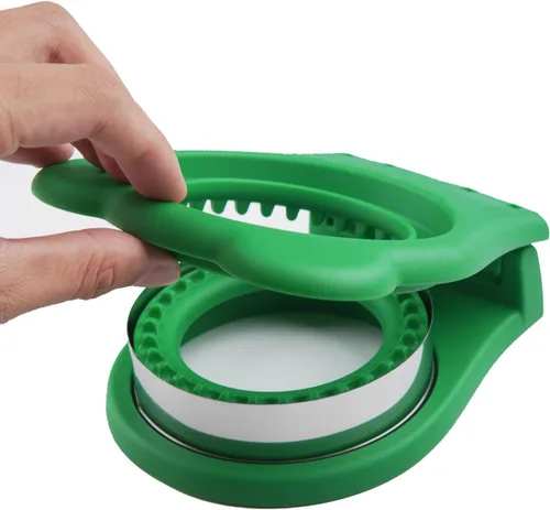 Miniatura 3 de Cortador de sándwich verde – perfecto para sándwiches, galletas y creaciones de bricolaje, cortador y sellador de sándwiches, desoxidante de pan sin