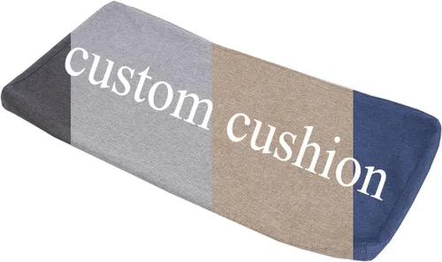 Miniatura 7 de SAMTY Funda de cojín de banco de tamaño personalizado, cojines de asiento de ventana de interior, antideslizantes, rectangulares, fundas