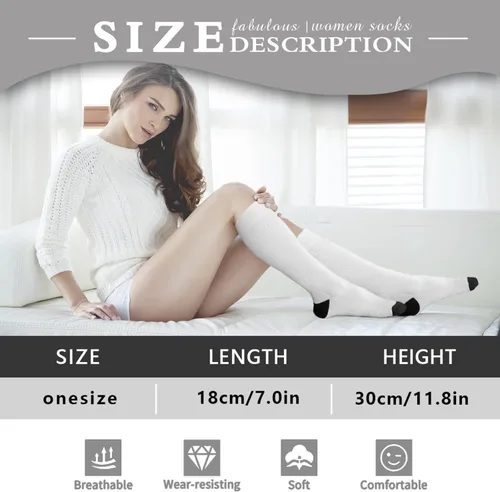 Miniatura 3 de Planta, hongos divertidos, hongos mágicos, calcetines de media pantorrilla, calcetines para botas para mujer, calcetines de altura hasta la rodilla